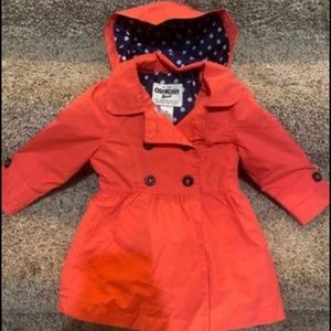 Osh Kosh B’Gosh toddler light jacket (dark coral)